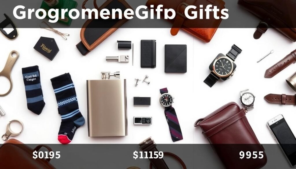 Groomsmen gifts arranged by price range from budget-friendly to premium options