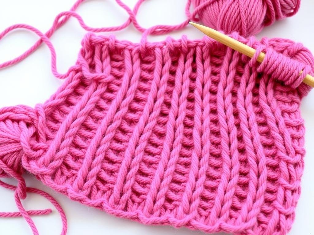 Hand-knitted or crocheted scarf