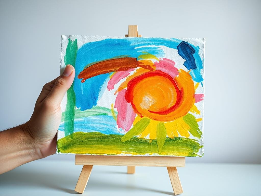 Hand-painted artwork as boyfriend anniversary gift