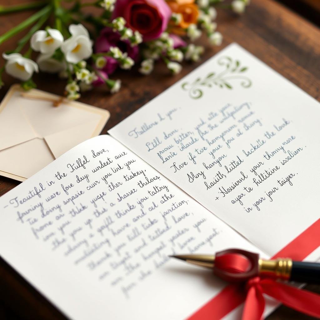Handwritten love letter with wax seal for anniversary gift ideas