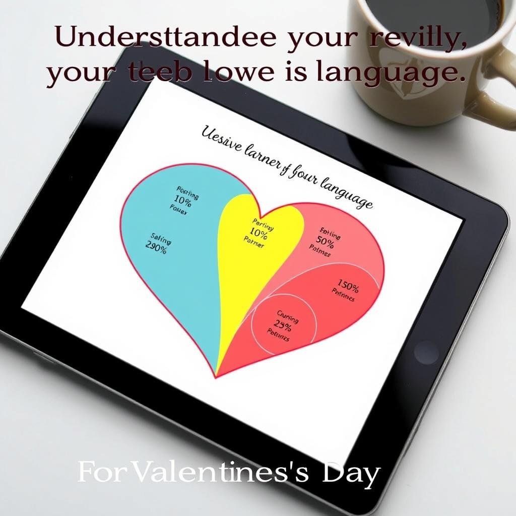 Heart-shaped love language quiz results