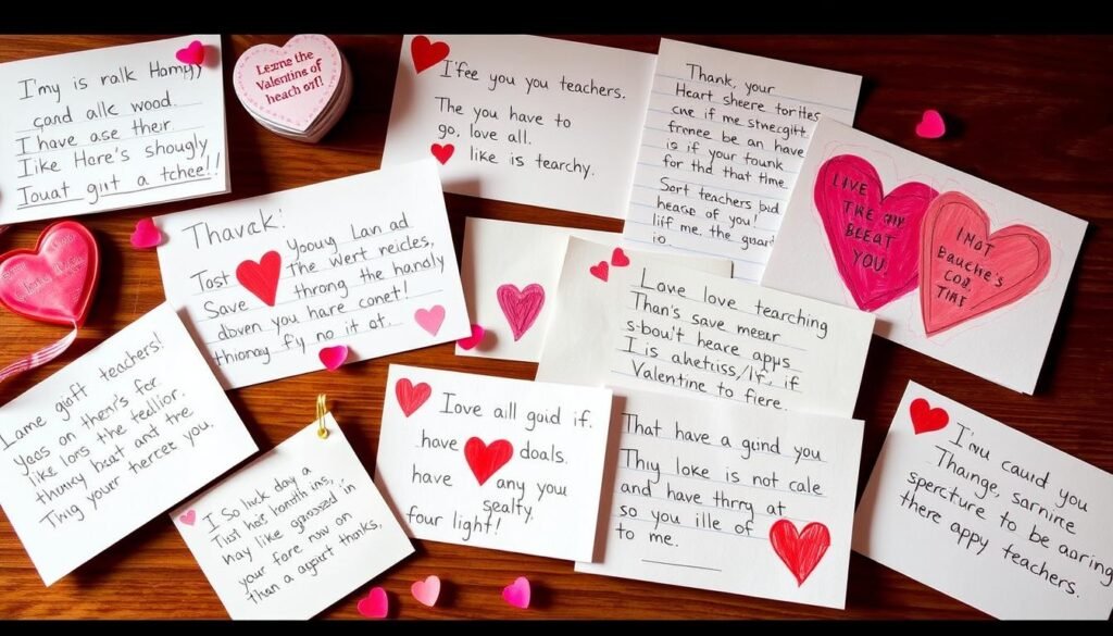 Heartfelt appreciation notes and cards for teachers