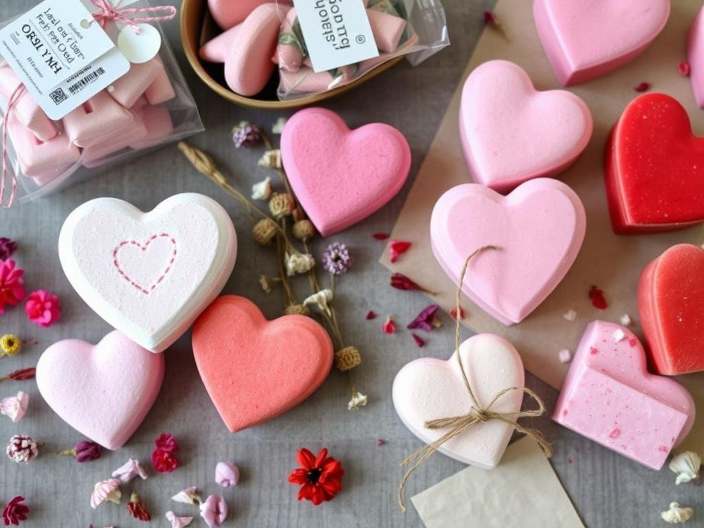 Homemade bath bombs and soaps