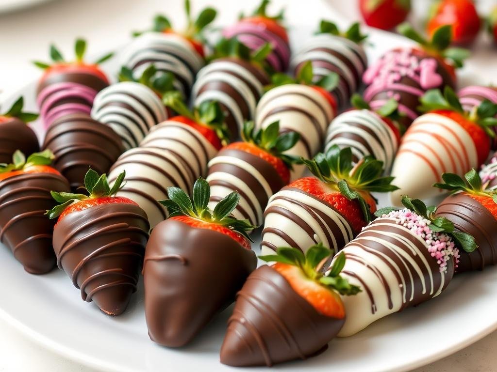 Homemade chocolate-covered strawberries as a budget Valentine's Day gift