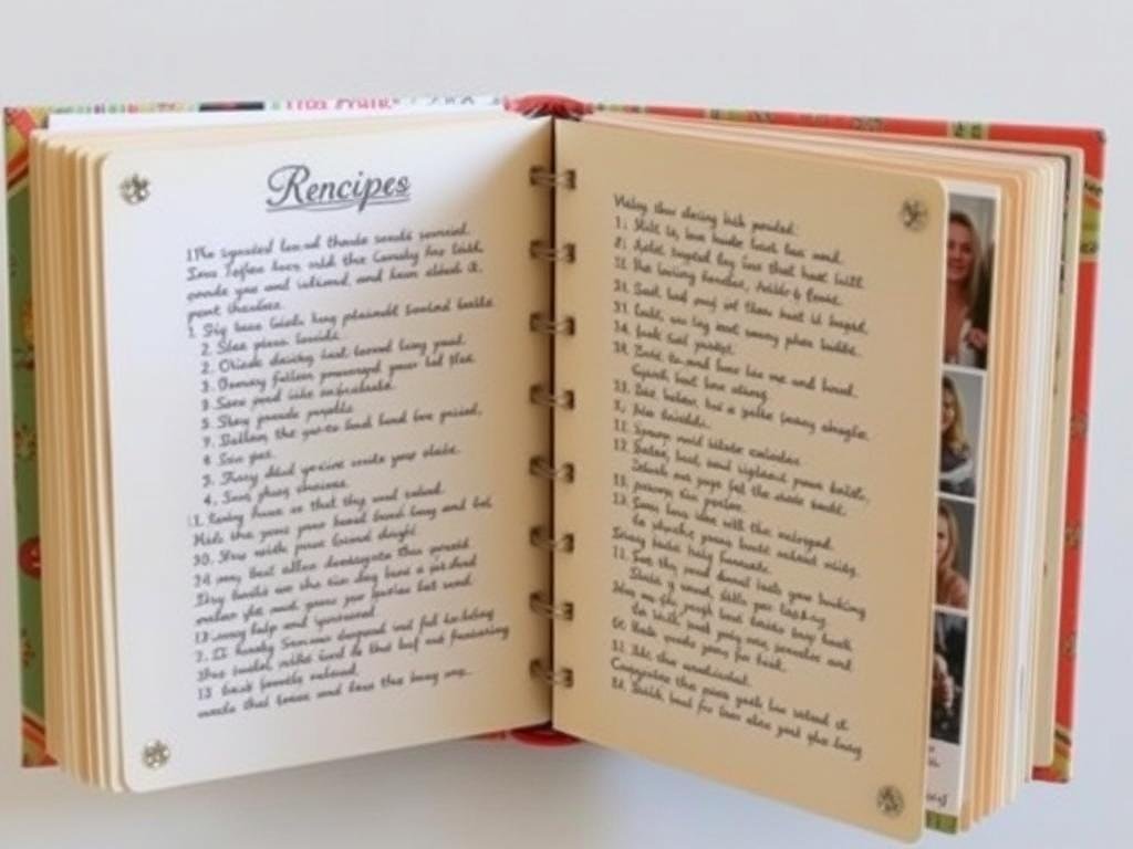 Homemade cookbook of favorite recipes