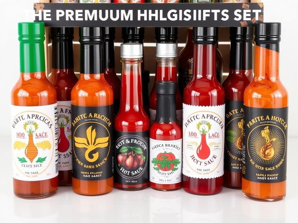 Hot sauce gift set as a spicy cute gift for boyfriend who loves flavor