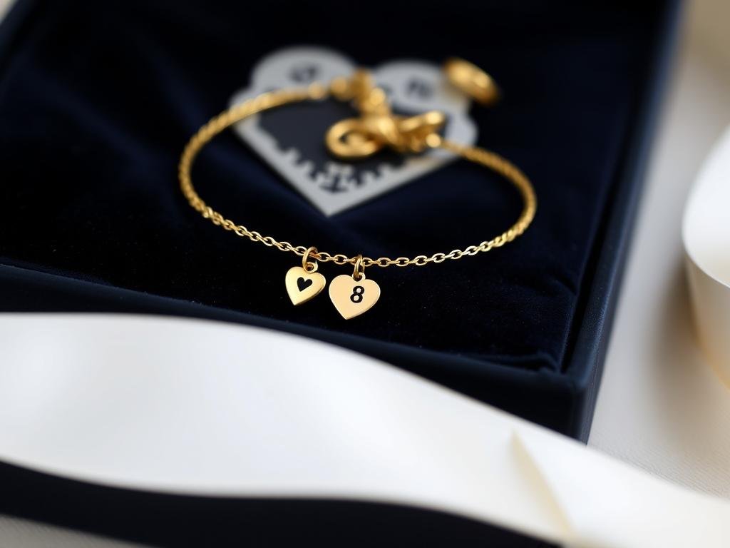 Initial bracelet with birthstone for girlfriend birthday gifts