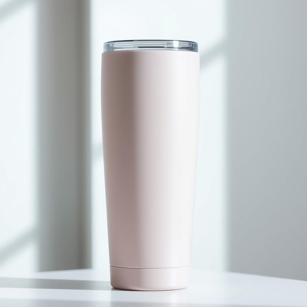 Insulated travel mug with modern design