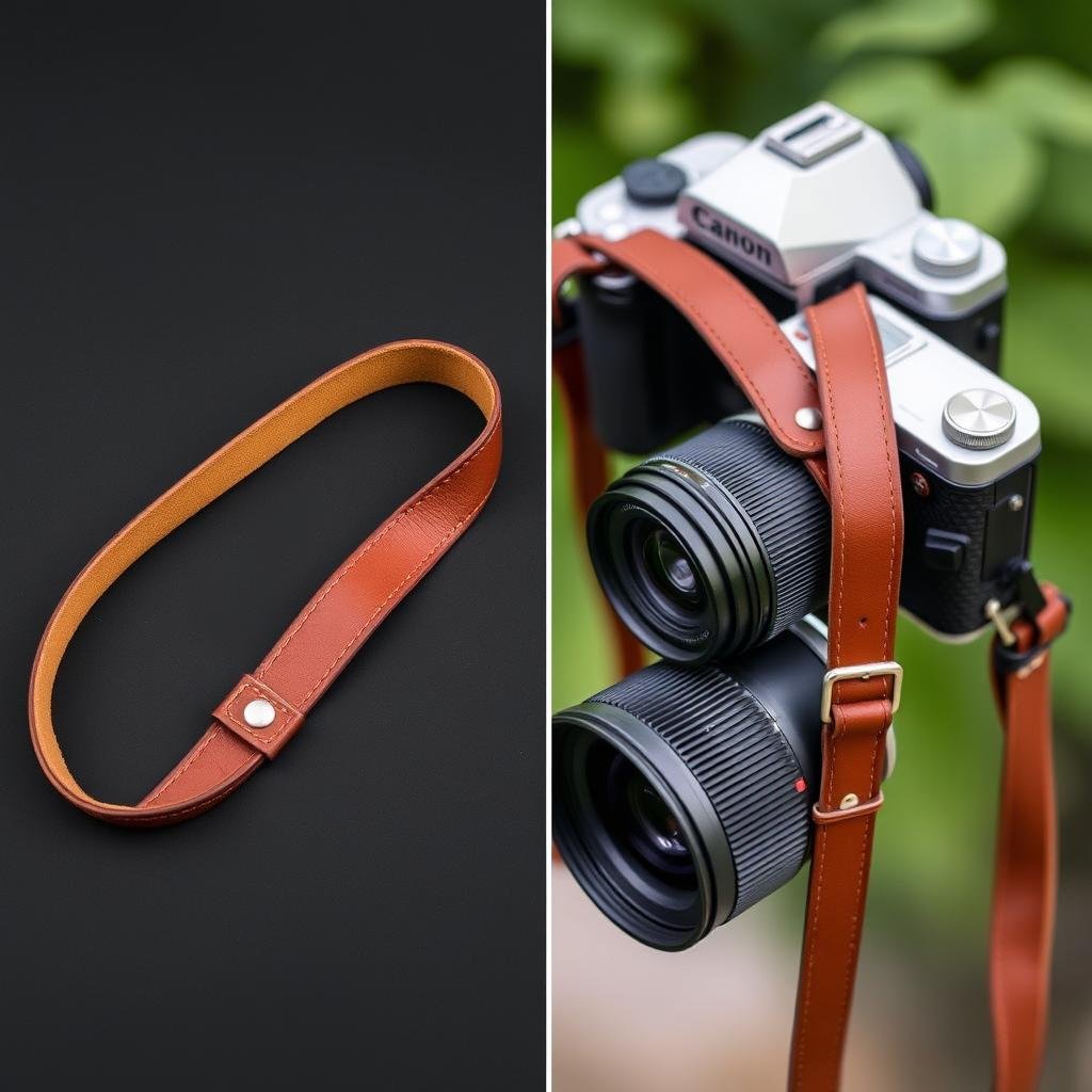 Leather camera strap for anniversary gift Leather camera strap for anniversary gift