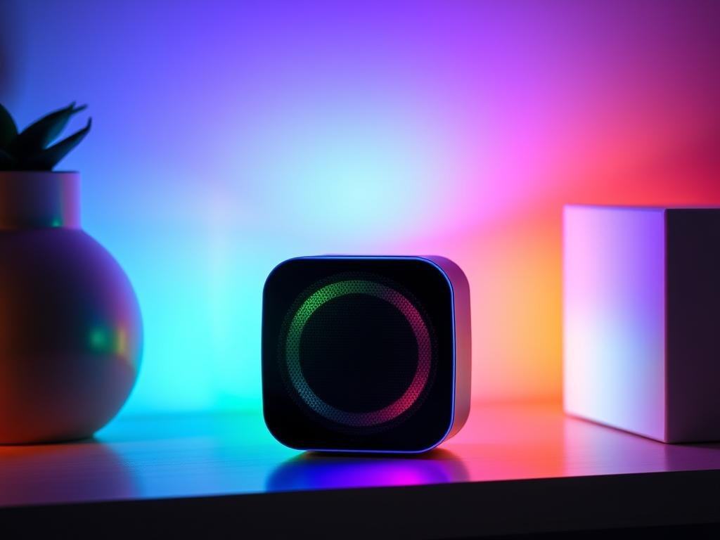 Light-up Bluetooth speaker with changing colors - cute birthday gift
