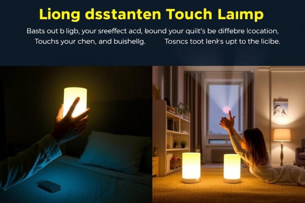 Long-distance touch lamps glowing when partners connect - romantic valentines gift ideas