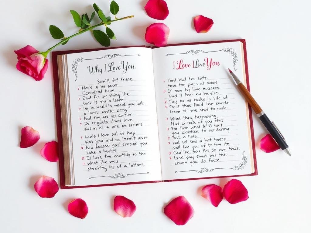 Love letter book with prompts for girlfriend birthday gifts