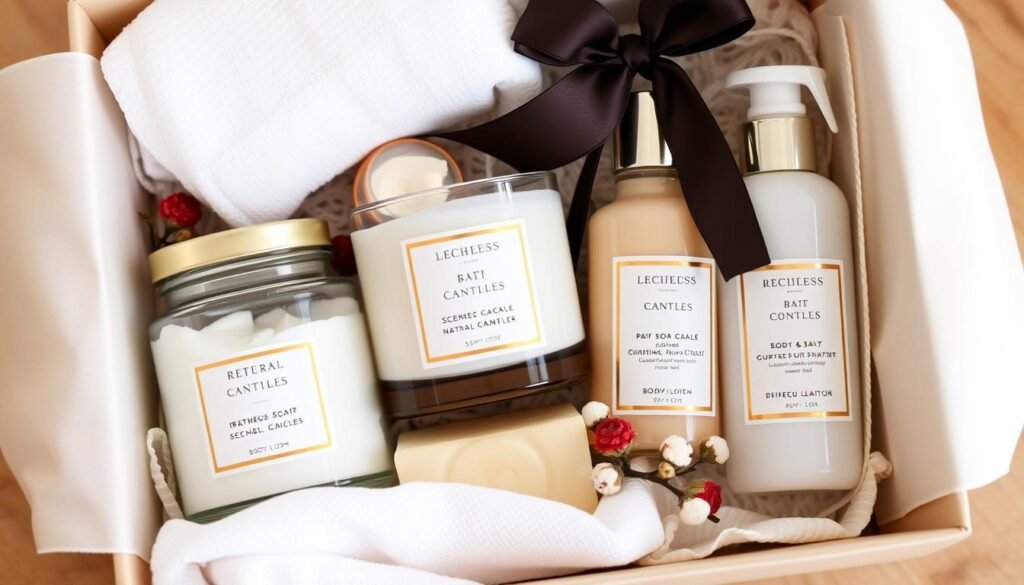 Luxury bath and body gift set for bridesmaids