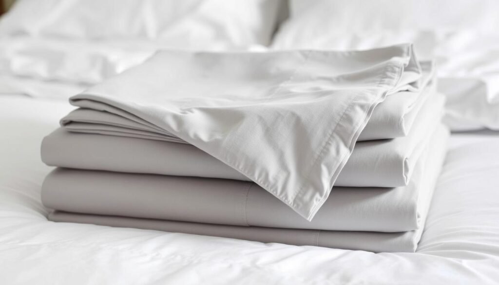 Luxury cotton bed sheets set as a cotton anniversary gift for him