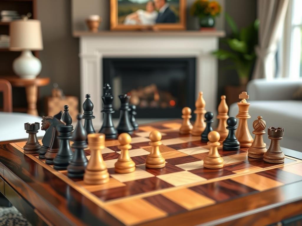 Luxury wooden chess set for 5 year anniversary gift ideas for him
