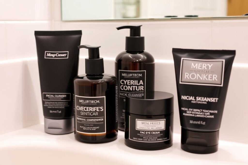 Men's skincare set as a thoughtful cute gift for boyfriend