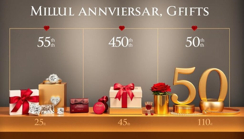 Milestone anniversary celebration gifts