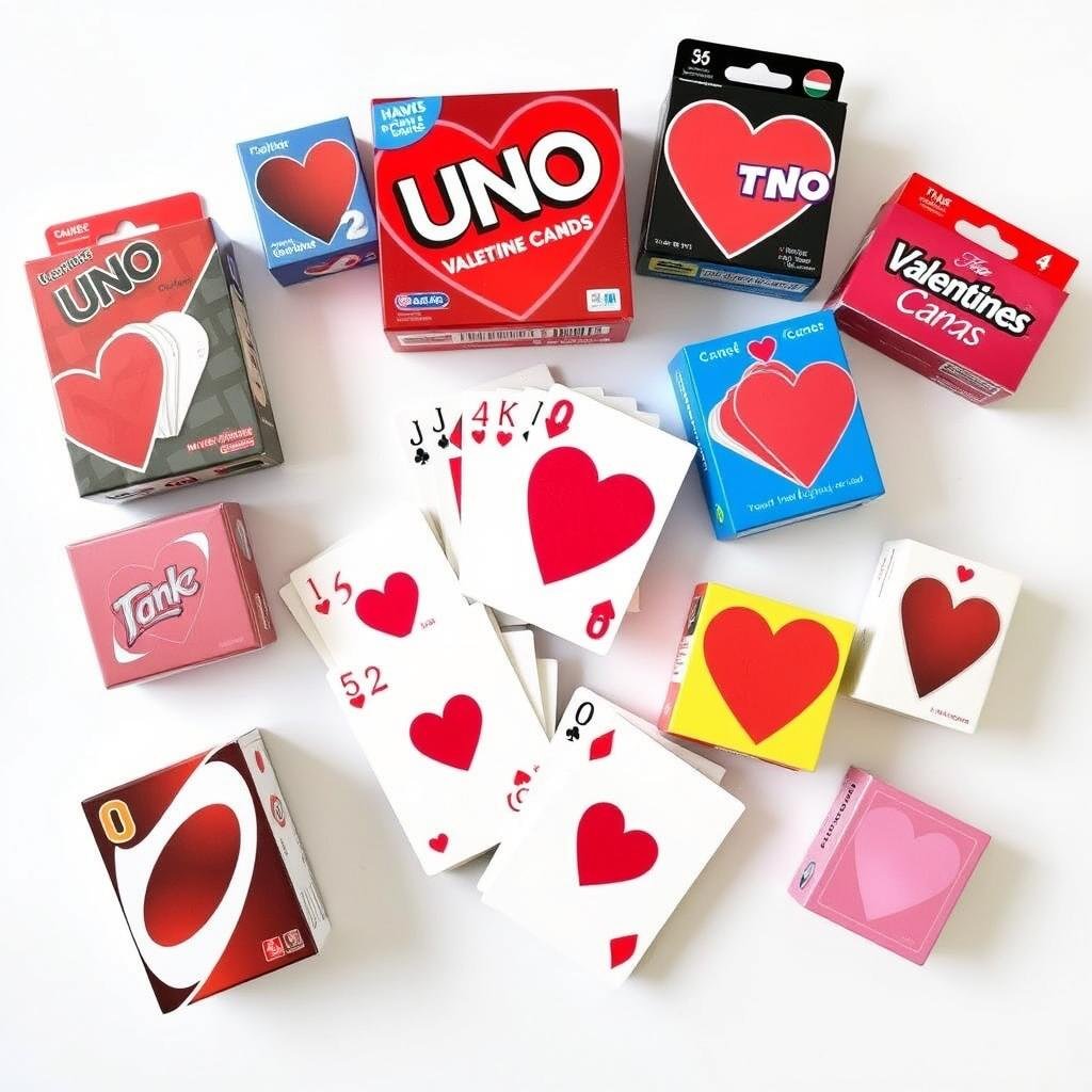 Mini card games for school valentines day gifts