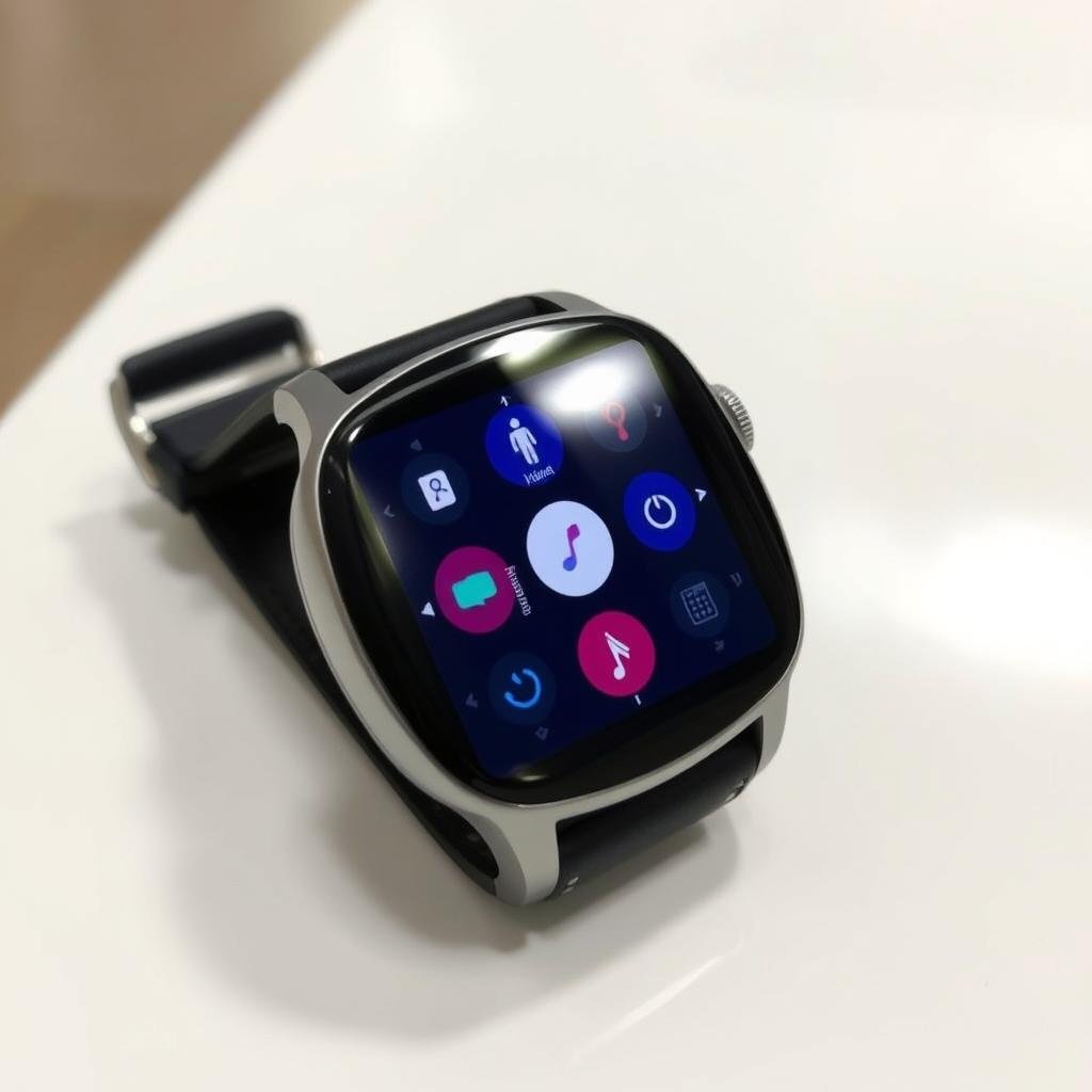 Modern smartwatch with multiple features as boyfriend anniversary gift