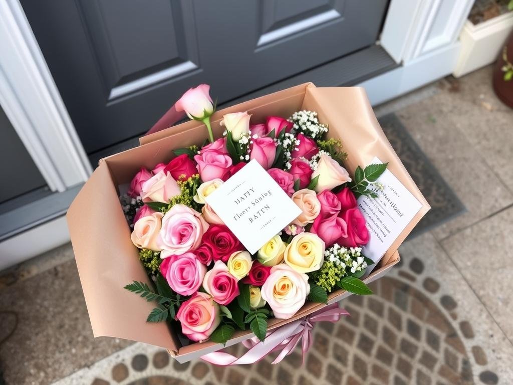 Monthly flower subscription box delivery - romantic valentines gift ideas