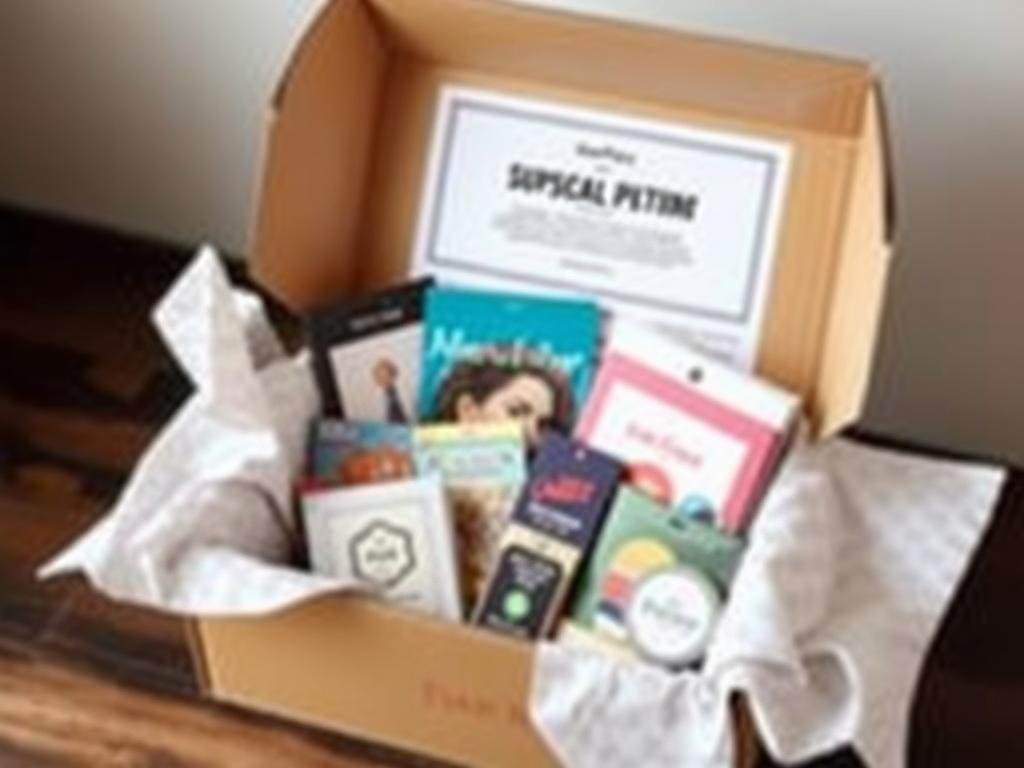 Monthly subscription box for his interests