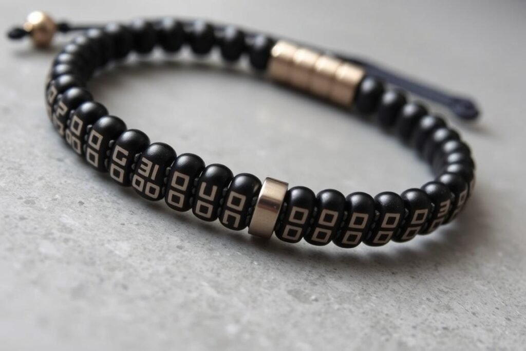 Morse code bracelet with hidden love message as romantic gifts for boyfriend