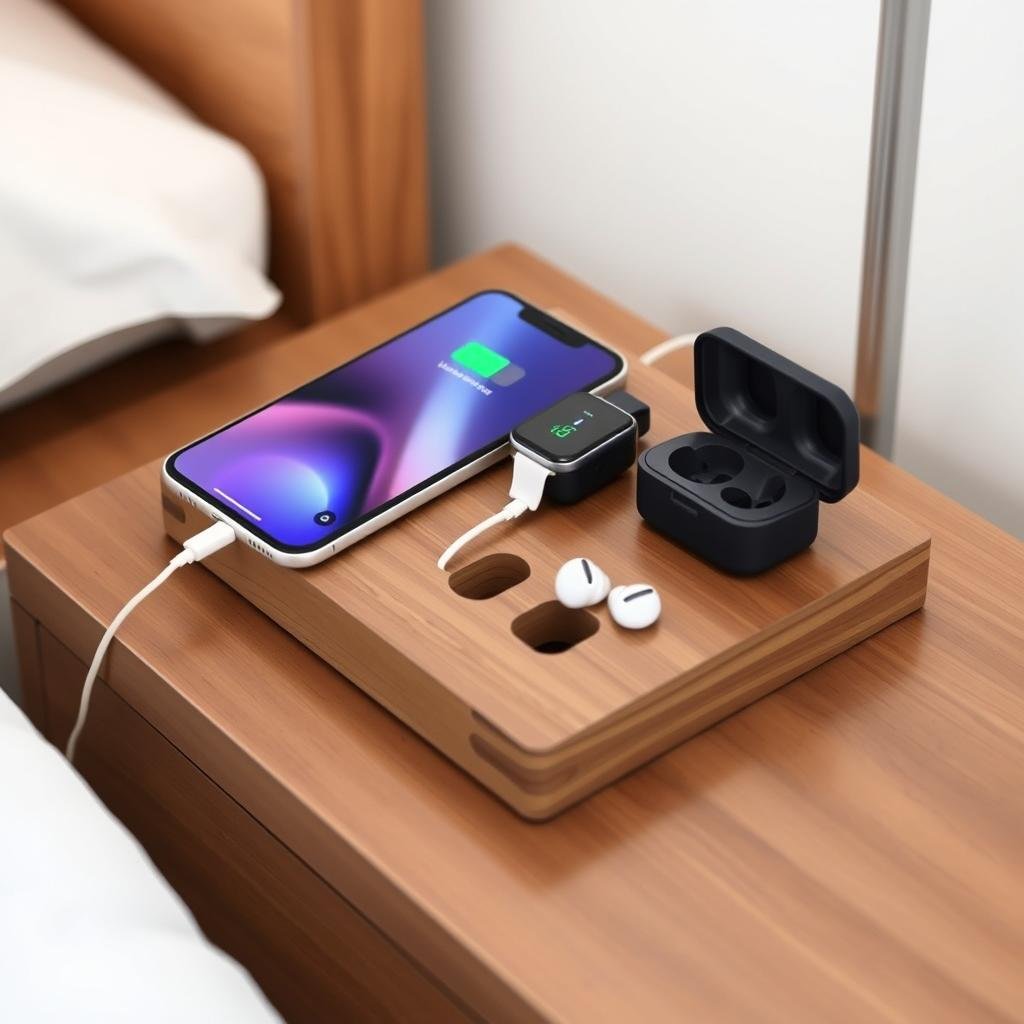 Multi-device charging station as a birthday gift for boyfriend