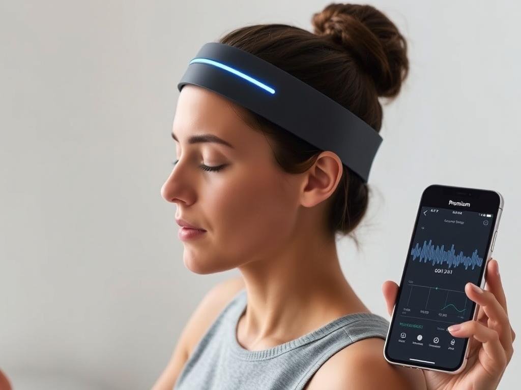 Neurofeedback meditation headband with ambient lighting for trendy gifts in 2026