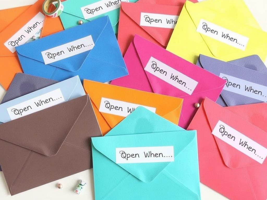 Open when letters as a heartfelt DIY cute gift for boyfriend