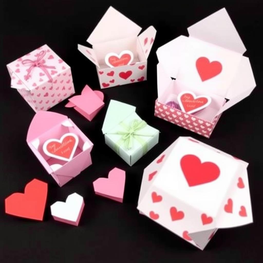 Origami gift boxes for school valentines day gifts