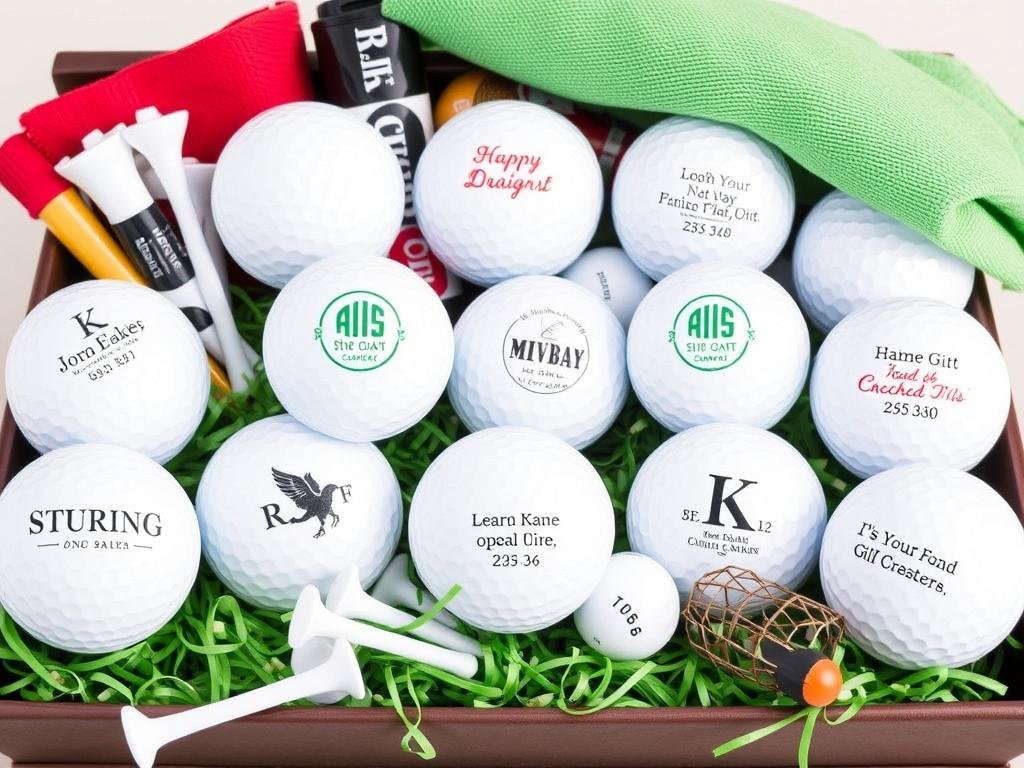 Personalized golf balls and accessories