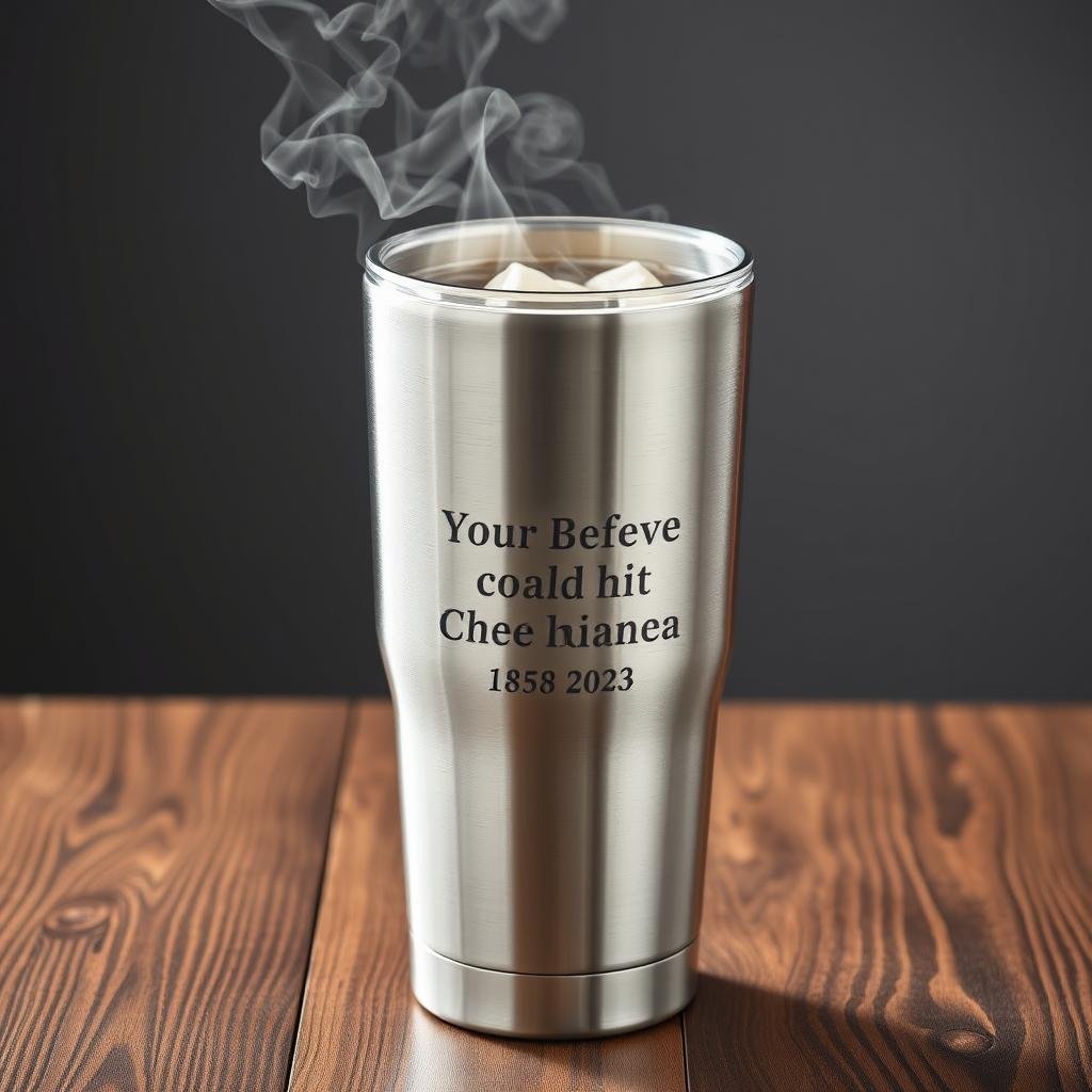 Personalized insulated tumbler with custom engraving