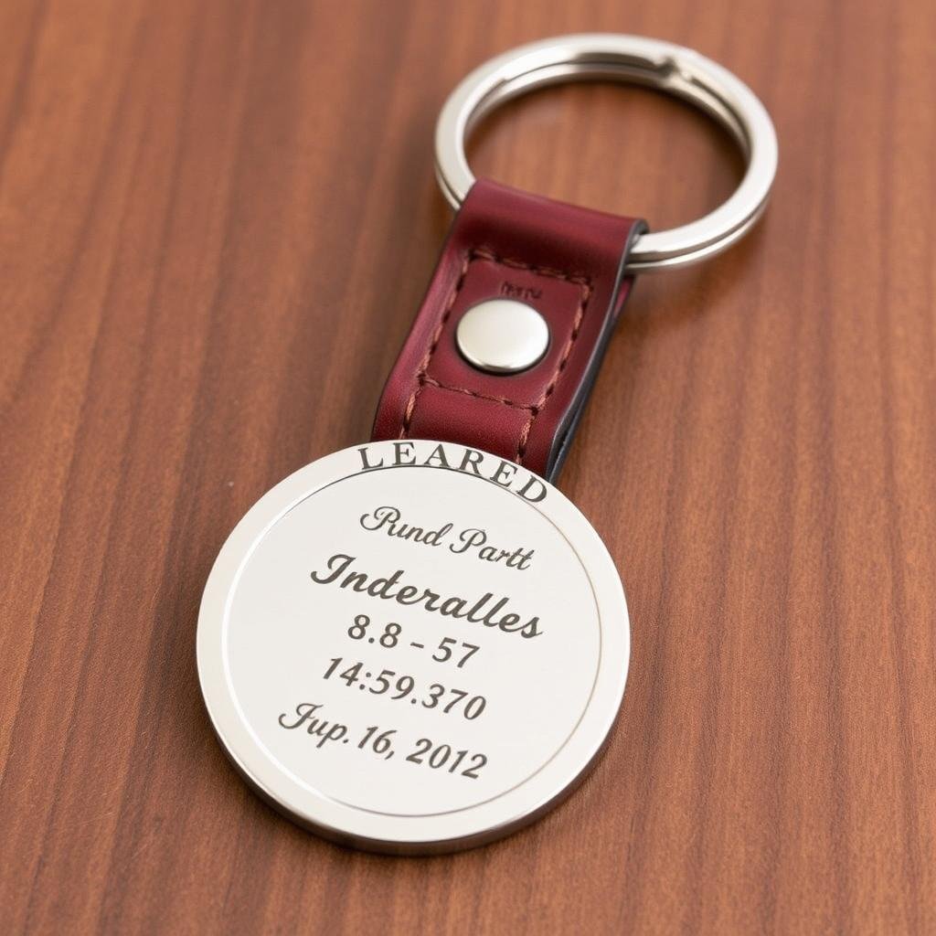 Personalized keychain as a meaningful cute gift for boyfriend