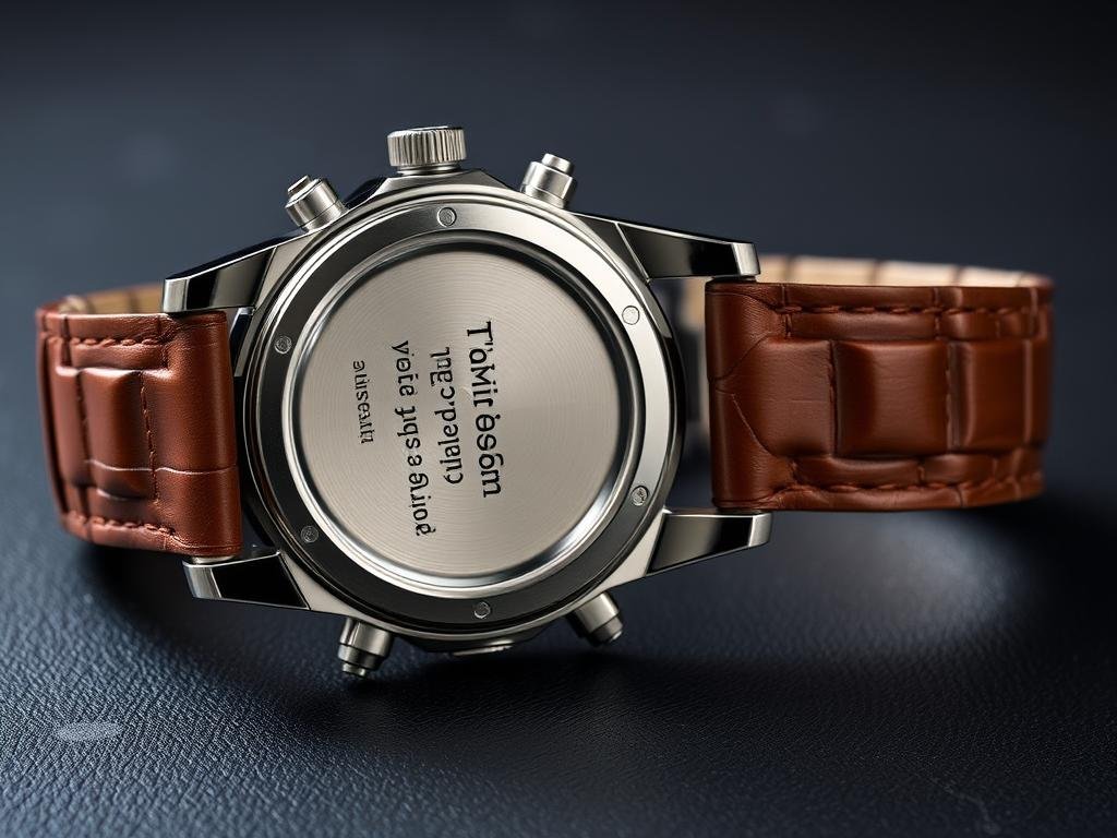 Personalized watch with engraving as valentines day gift for him