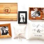 Personalized wedding gift ideas including monogrammed items and custom artwork