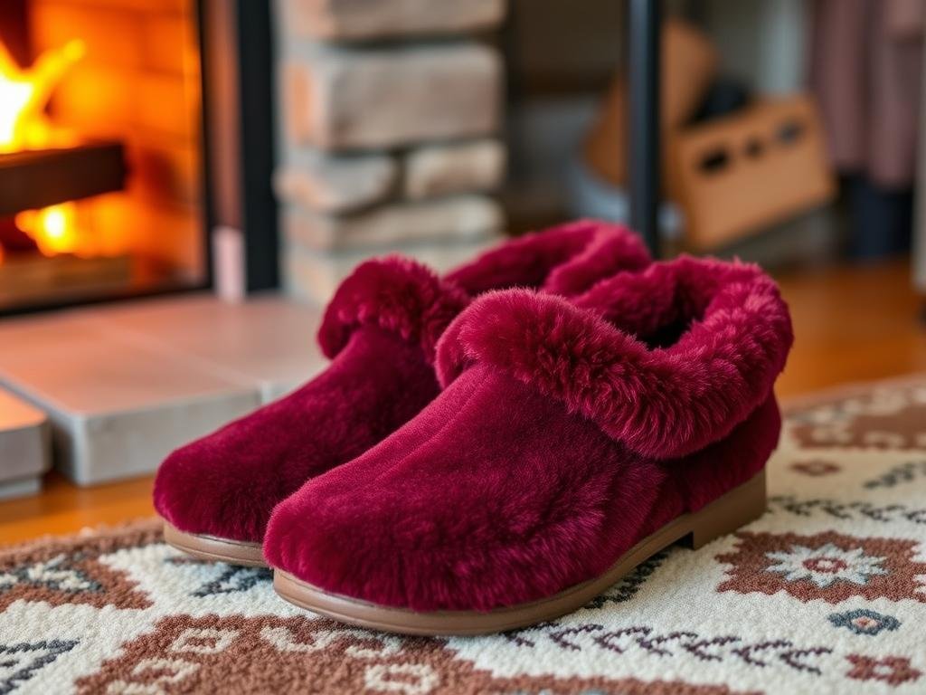 Plush comfortable slippers for valentine gifts