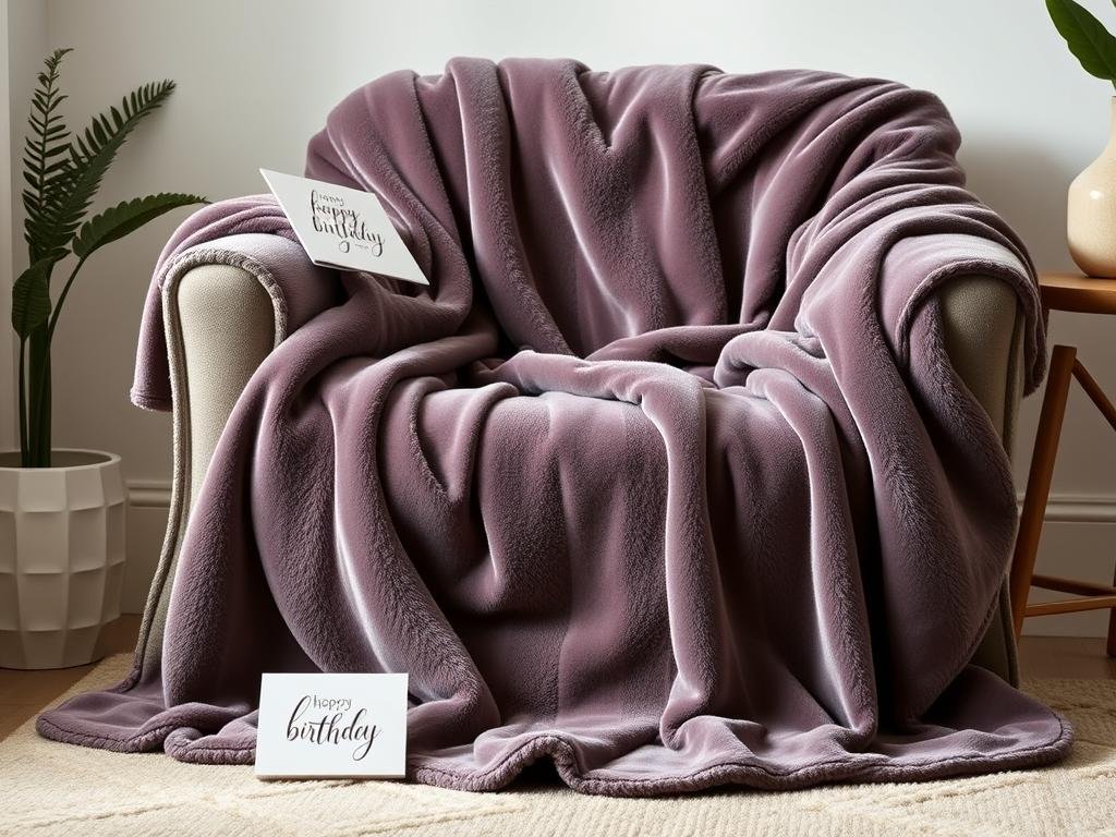 Plush throw blanket for girlfriend birthday gifts