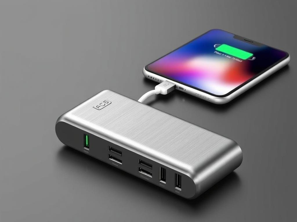 Portable power bank as a practical gift idea for boyfriend