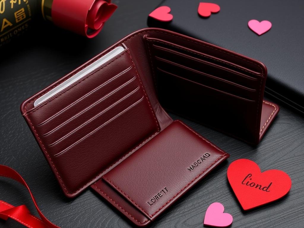 Premium leather wallet as elegant valentine gifts