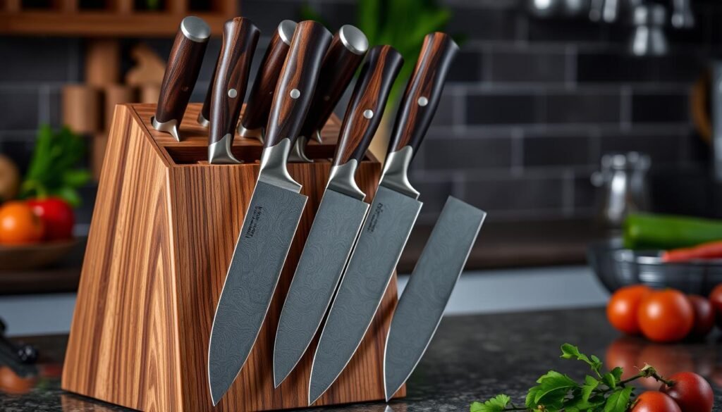 Professional chef's knife set for culinary enthusiast anniversary gift