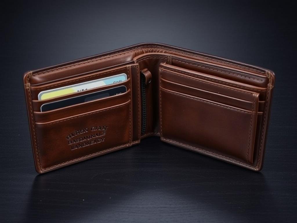 Quality leather wallet as valentines day gift for him