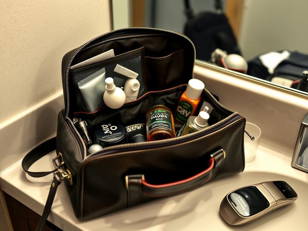 Quality toiletry bag as a gift idea for boyfriend