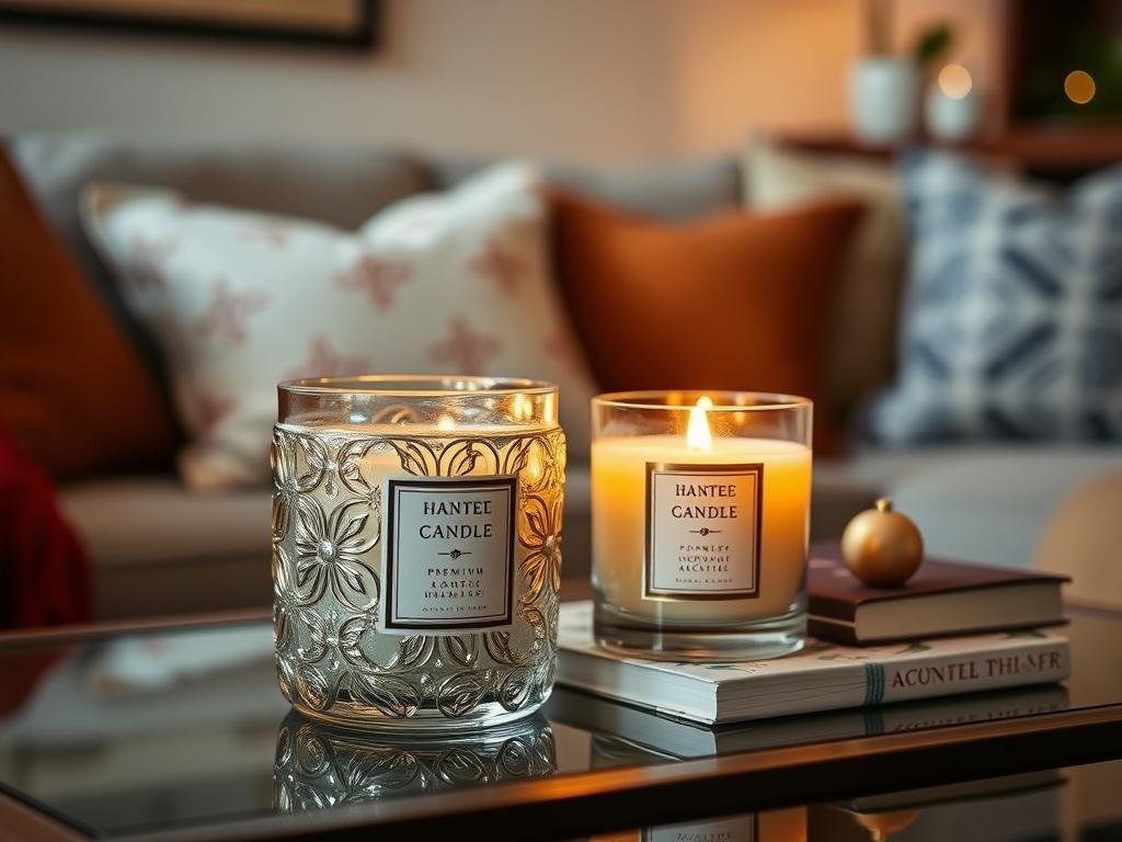 Scented candle in decorative jar - cute birthday gift for home