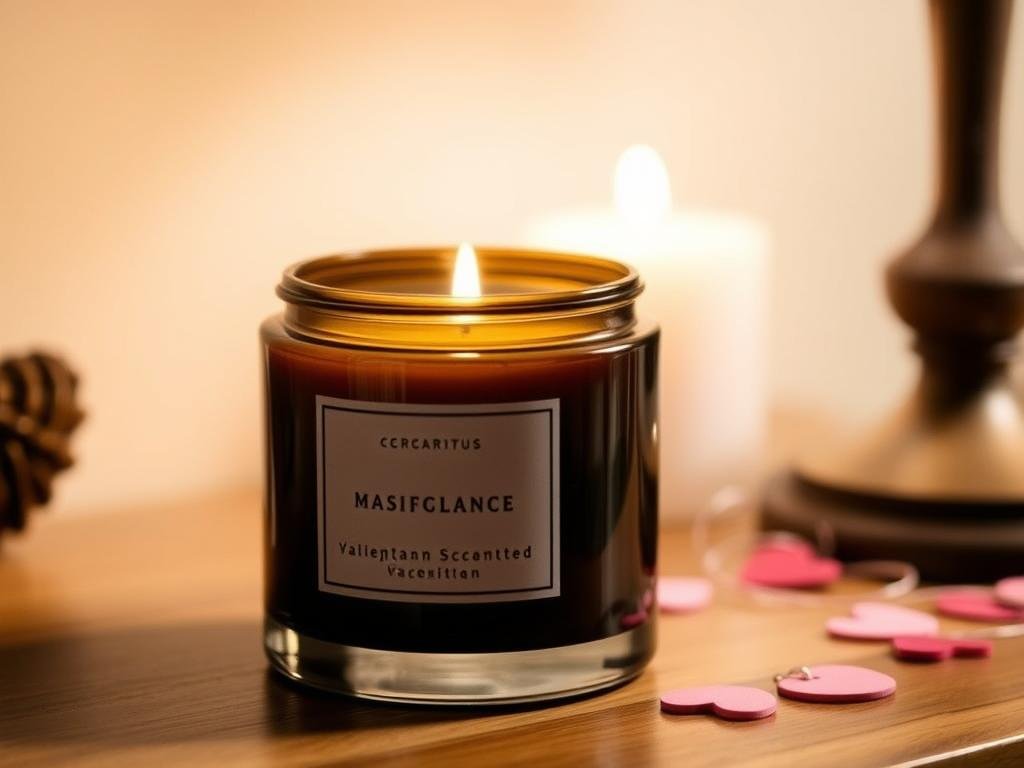 Scented candle valentines gift for boyfriend
