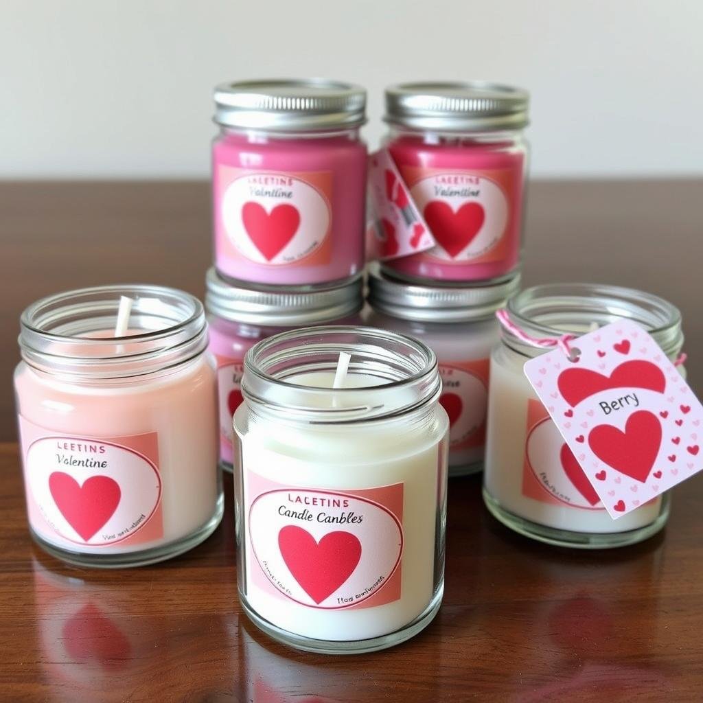 Scented candles for school valentines day gifts