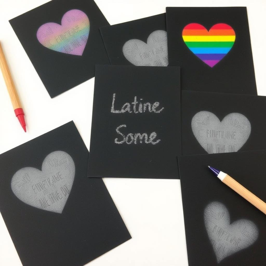 Scratch art valentines for school valentines day gifts
