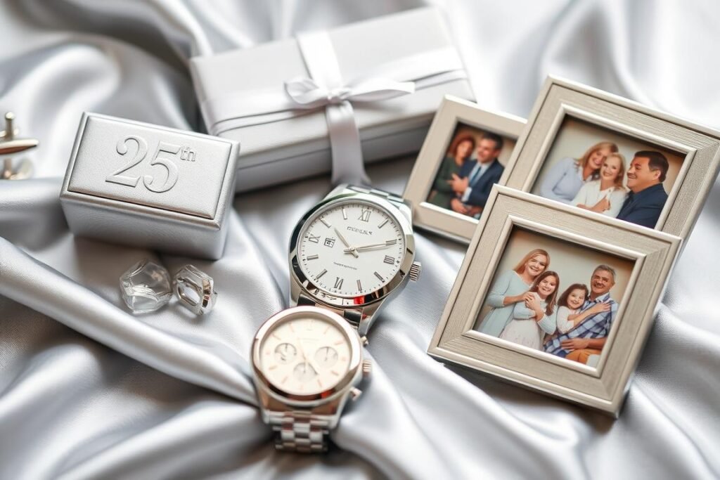 Silver gifts for 25th wedding anniversary