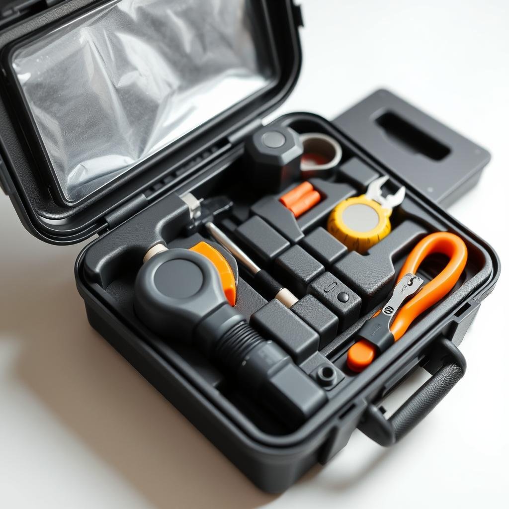 Small tool kit in a compact case as a small gift for neighbors