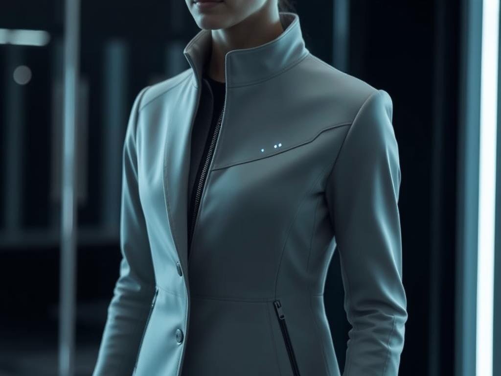 Smart fabric jacket with built-in climate control and adaptive warming technology for trendy gifts in 2026