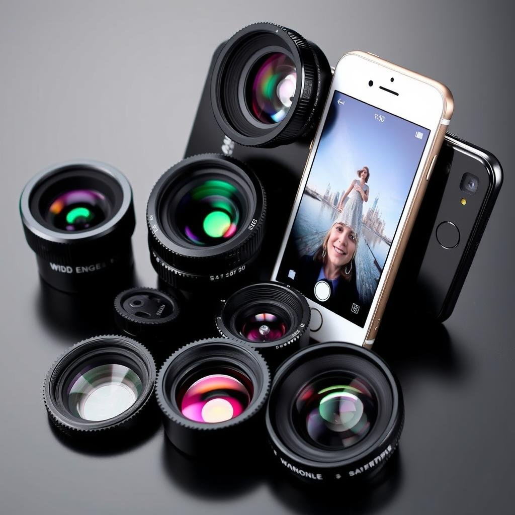 Smartphone lens kit for mobile photography - creative gifts for millennials who love capturing moments